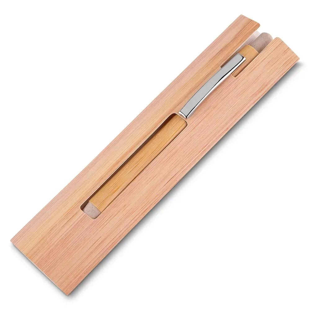 Caneta Ecológica de Bambu com Estojo