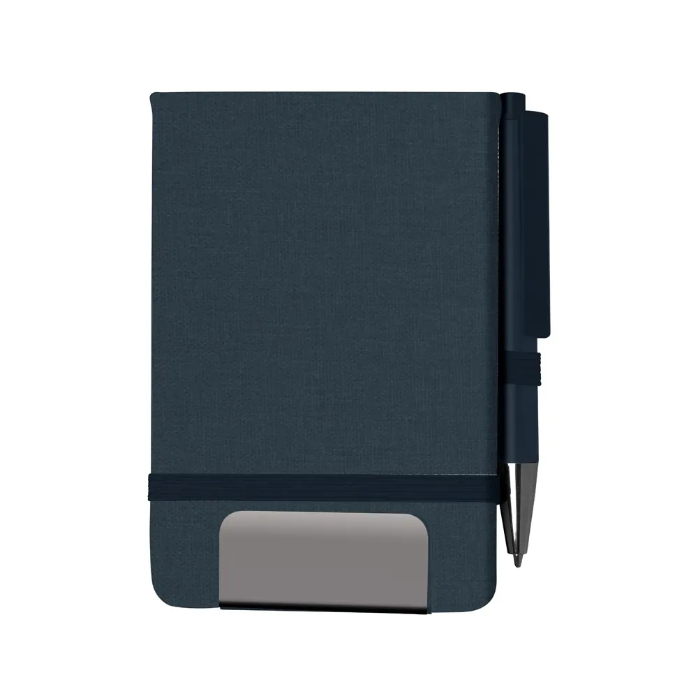 Mini caderno A6 em RPET com caneta