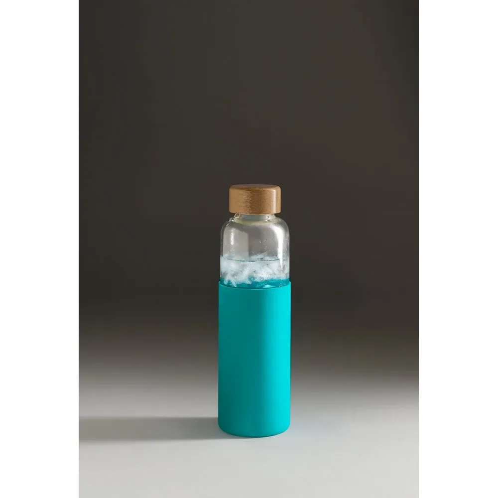 DAKAR. Squeeze em vidro borossilicato com tampa em bambu 600 mL