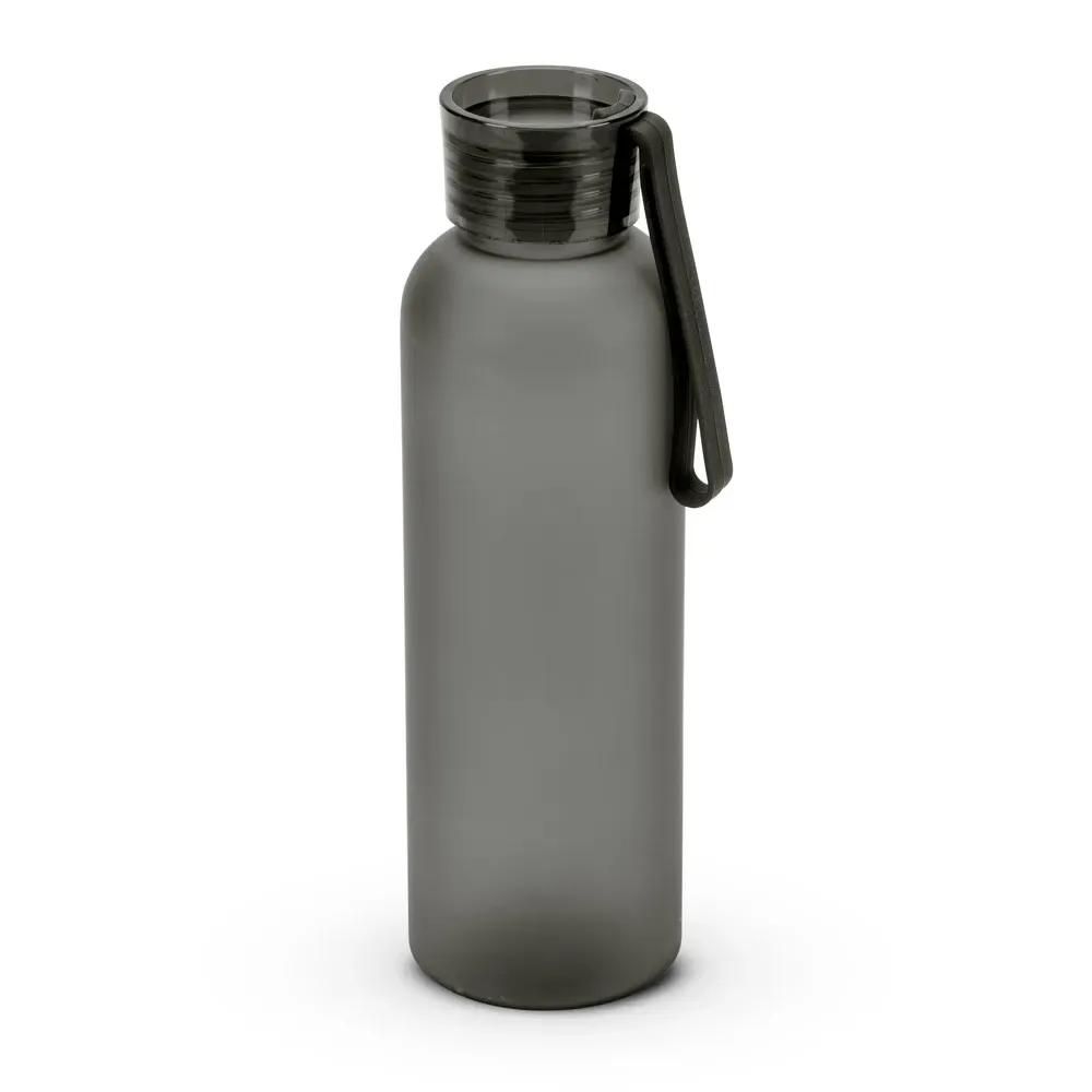 CARGNIN. Squeeze esportiva em PET 100% reciclado, com acabamento fosco 600 mL