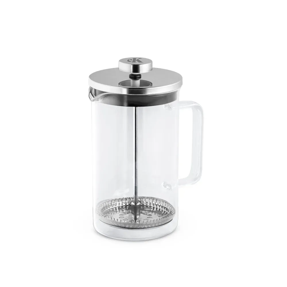 JENSON. Cafeteira em vidro borossilicato com tampa em aço inox 600 mL