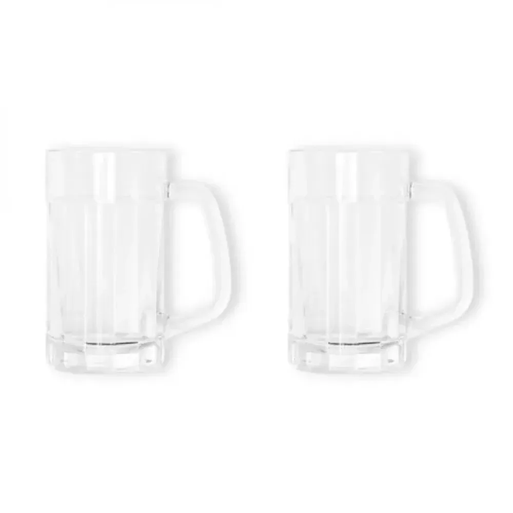 CONJ. CANECAS PARA CERVEJA E ESPAÇO PARA GARRAFA - 2 PÇS