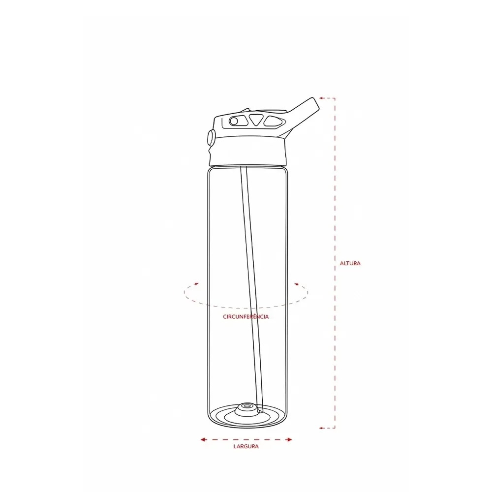 Squeeze Plástico 700ml