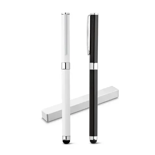 TOUCH. Roller em metal com escrita em preto