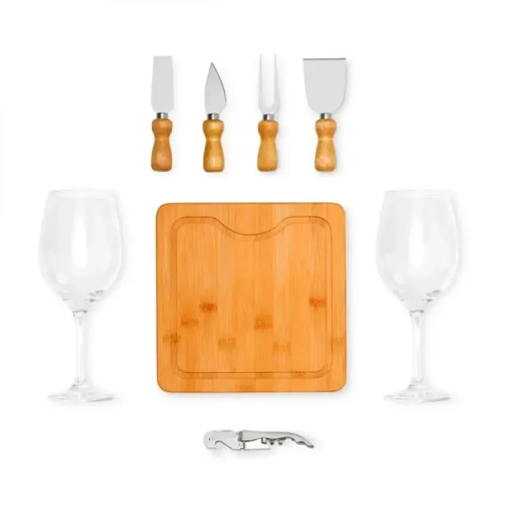 KIT PARA QUEIJO E VINHO - 8 PÇS