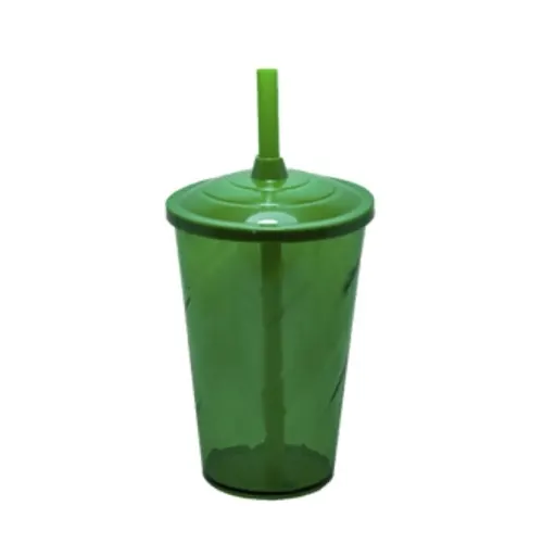 Copo Twister com Tampa e Canudo 600 ml