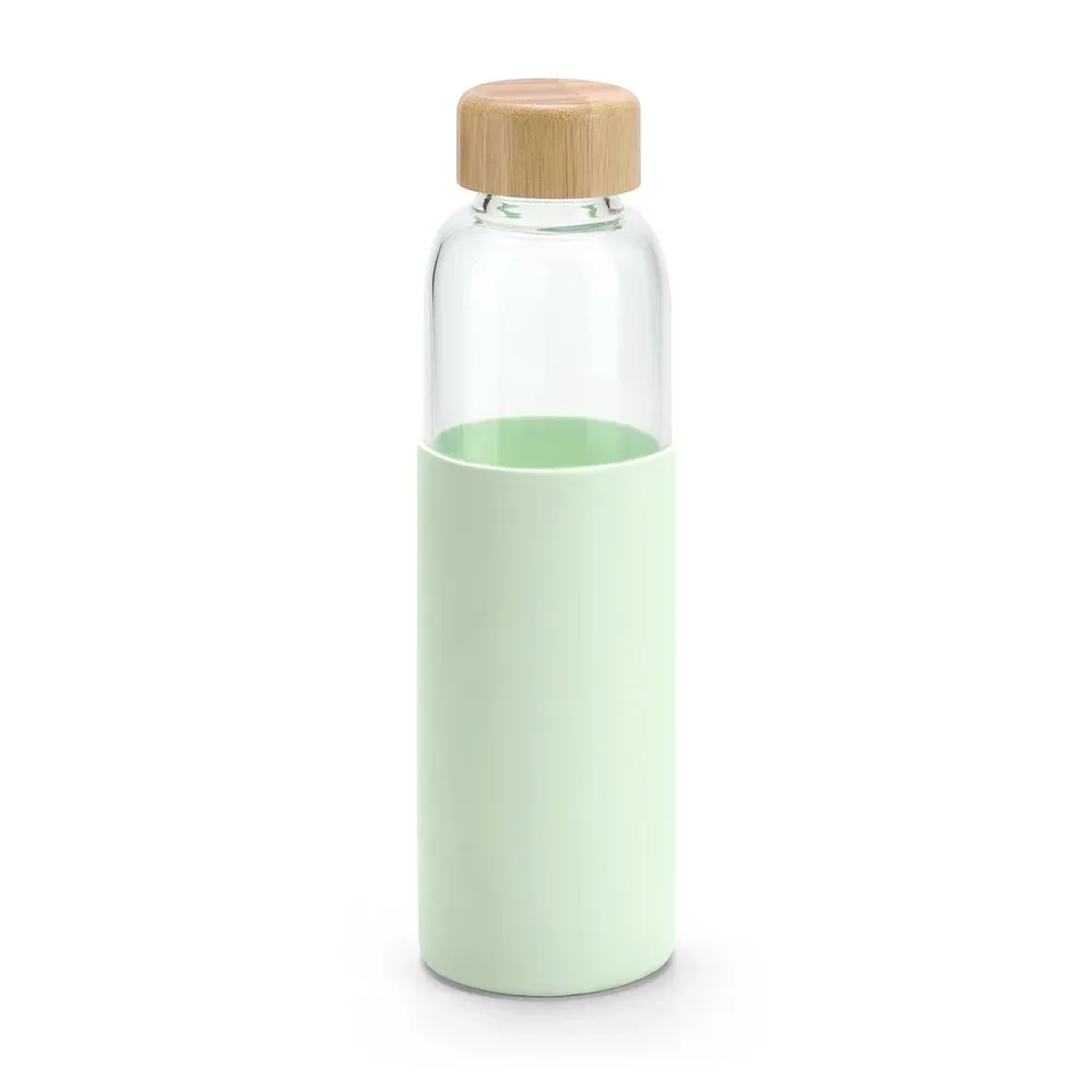 DAKAR. Squeeze em vidro borossilicato com tampa em bambu 600 mL