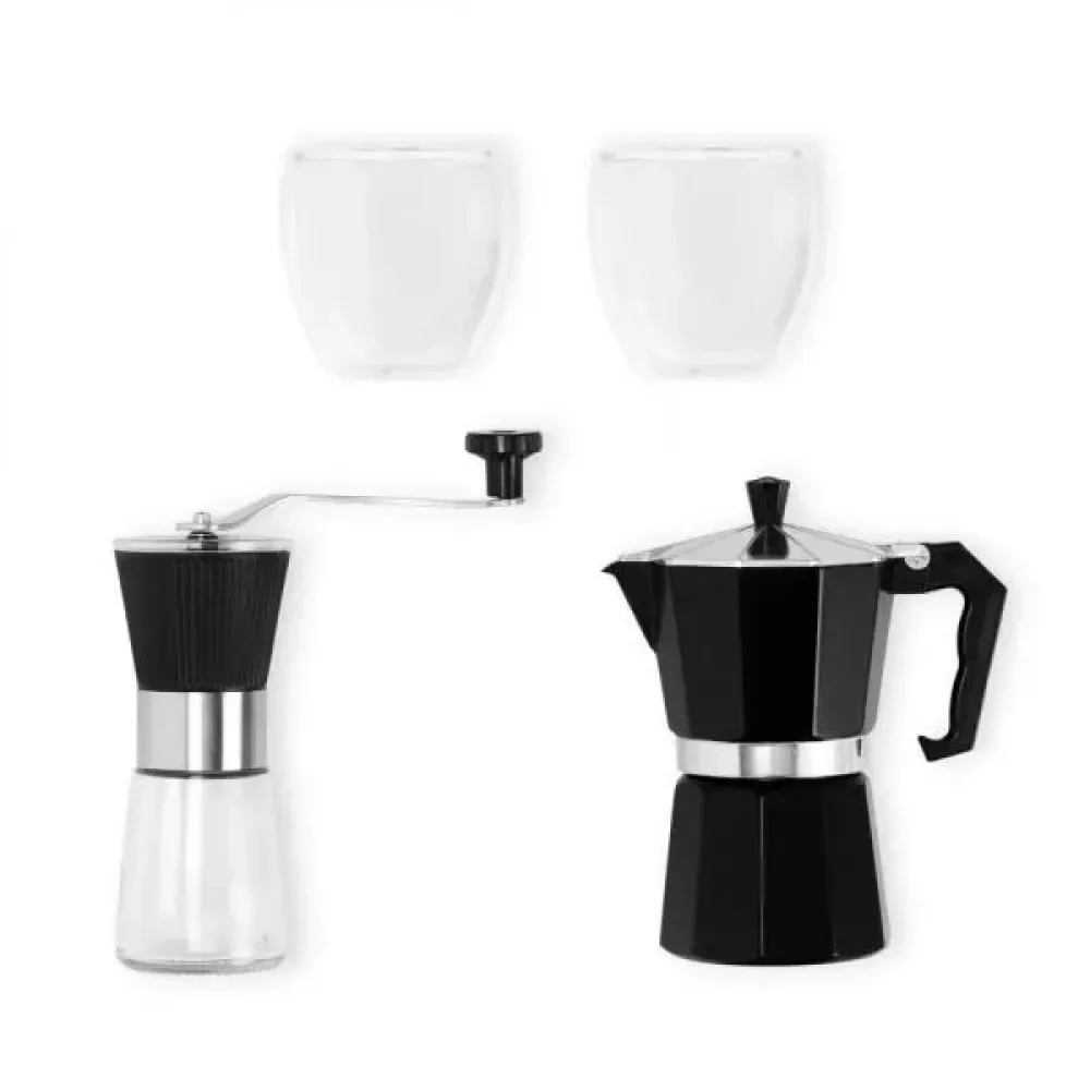 KIT PARA CAFÉ COM MOEDOR - 4 PÇS