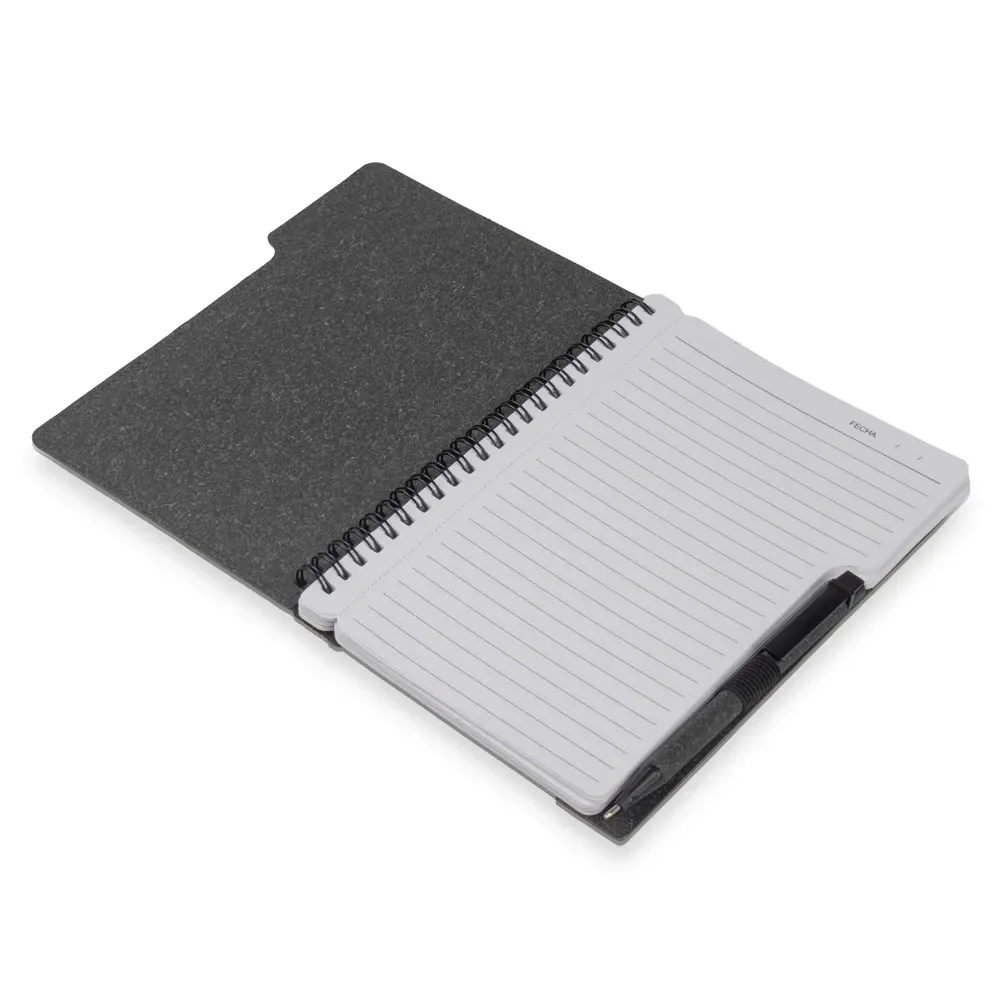 Caderno A5 Capa em Papelão Reciclado c/ Caneta