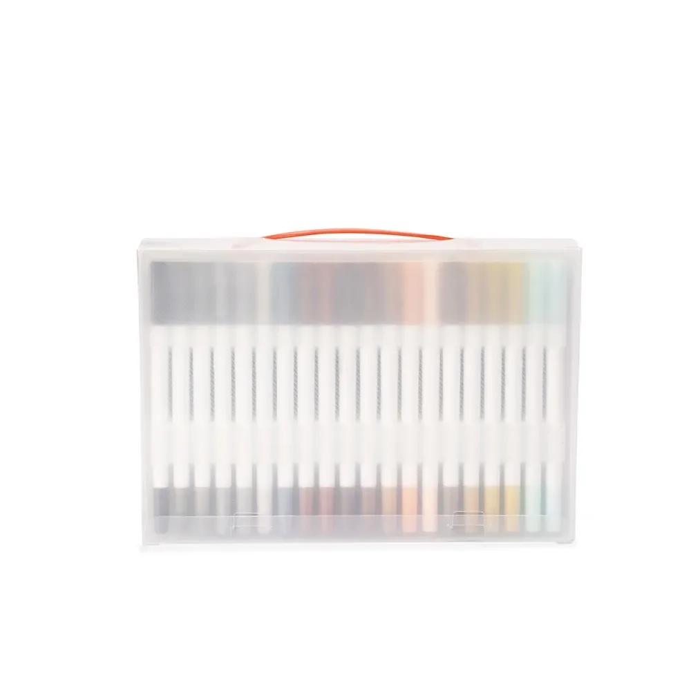 Kit Canetinhas Ponta Dupla 100 Cores