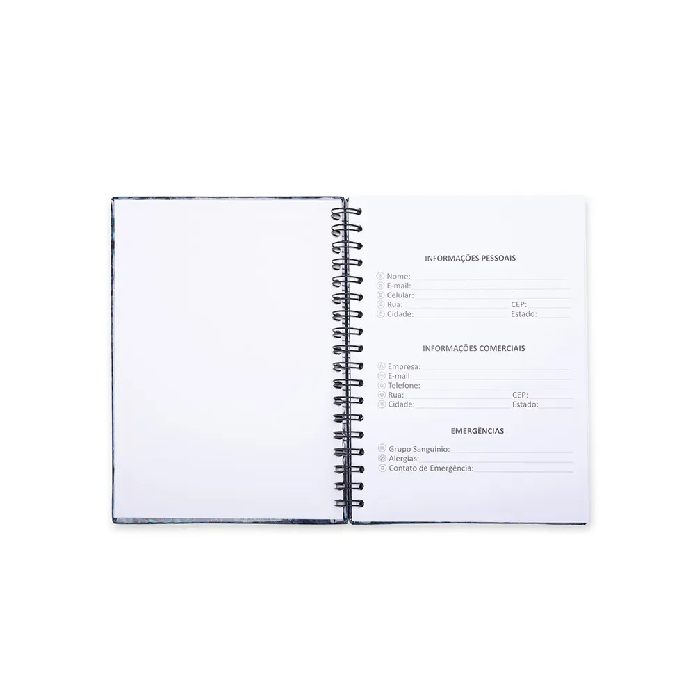 Caderno Holográfico Com Pauta