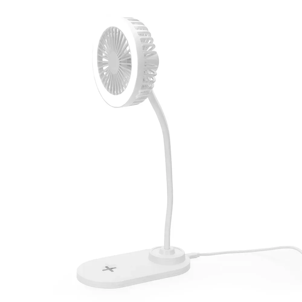 Ventilador com Led e Carregamento via Indução