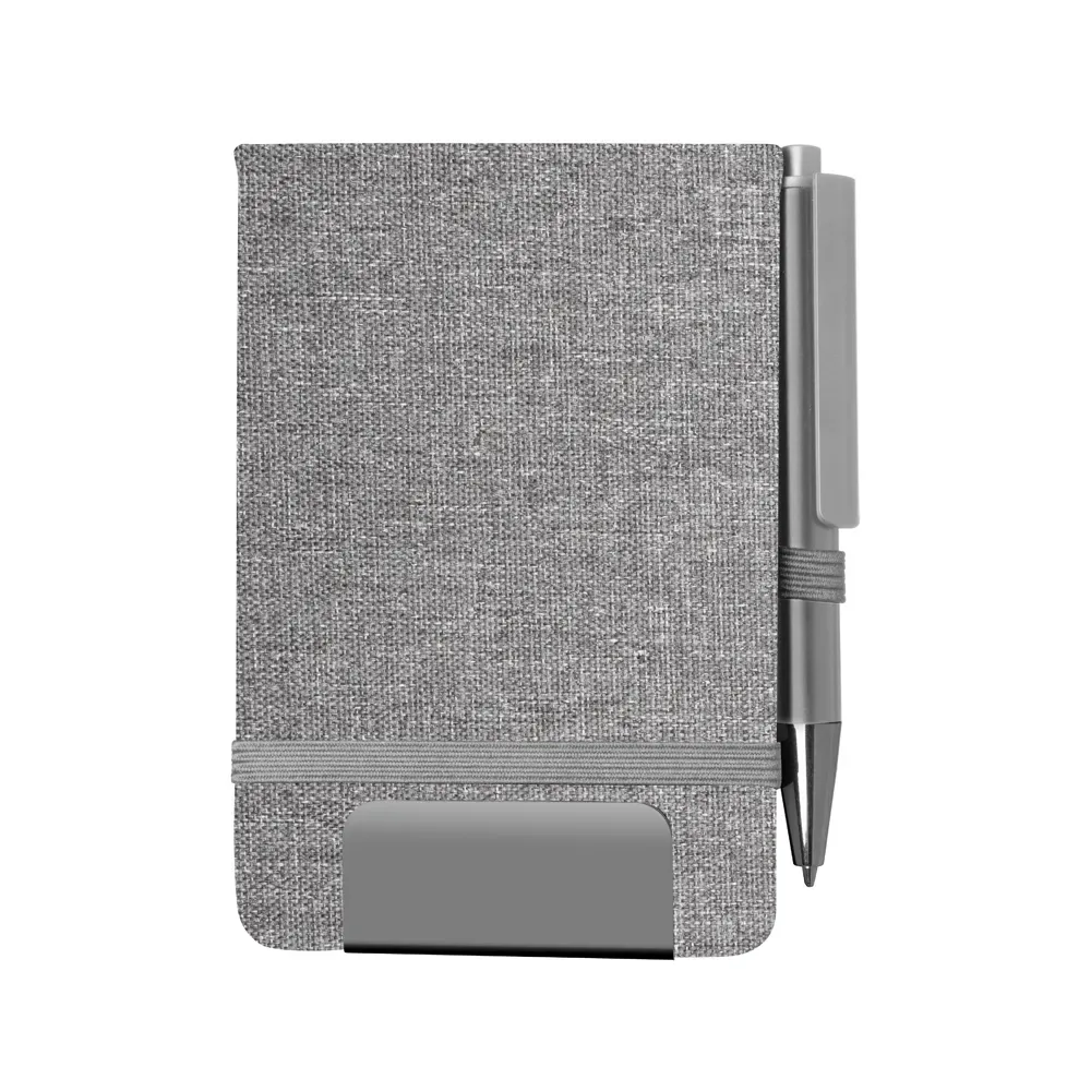Mini caderno A6 em RPET com caneta
