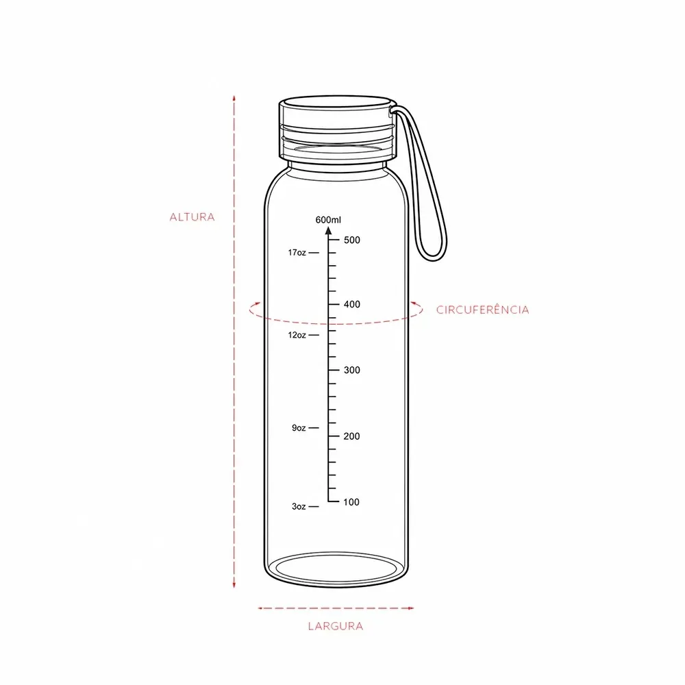 Garrafa Plástica 640ml