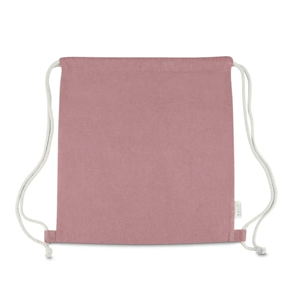 Sacola/Mochila em algodão mescla reciclado 140g/m²