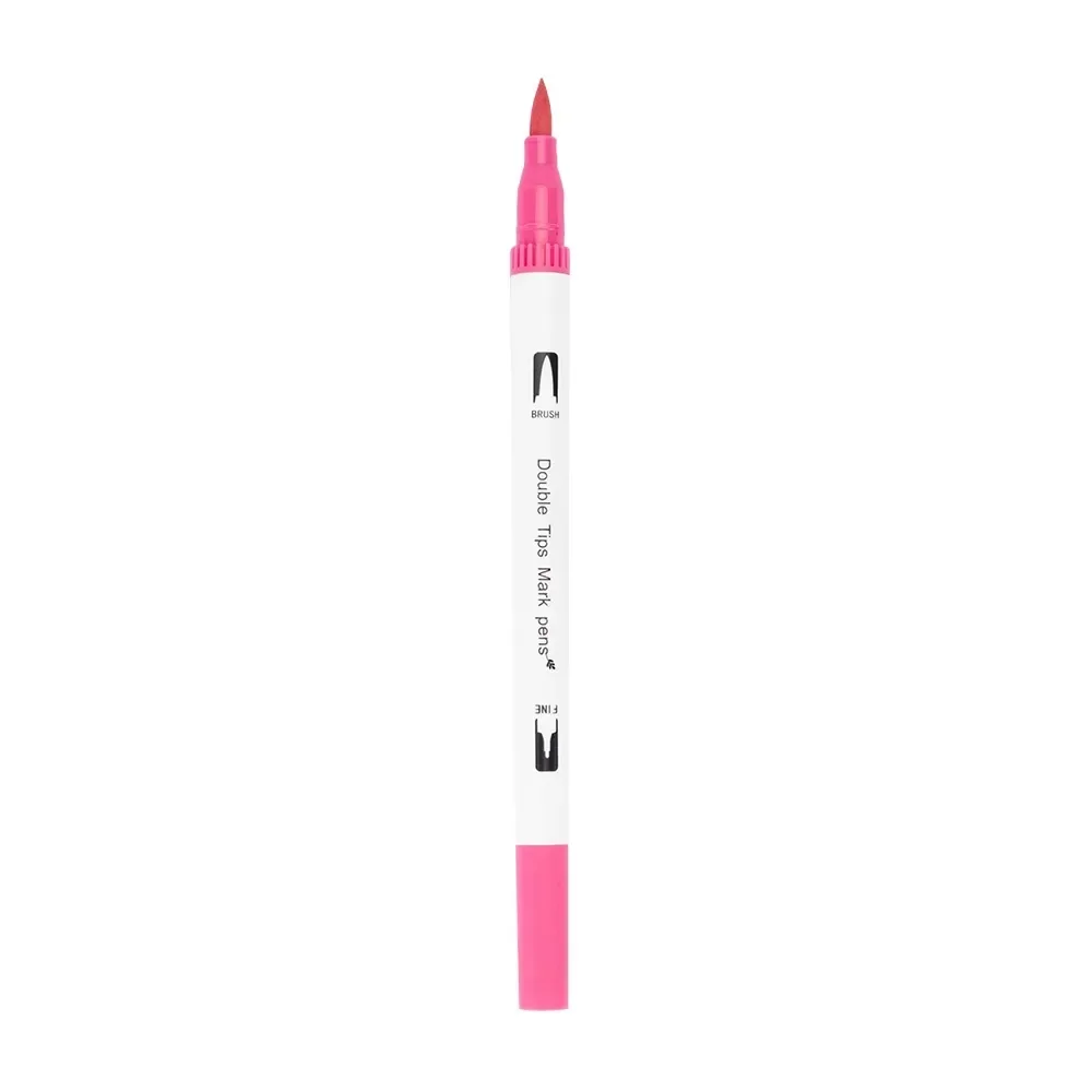 Kit Canetinhas Ponta Dupla Com 60 Cores