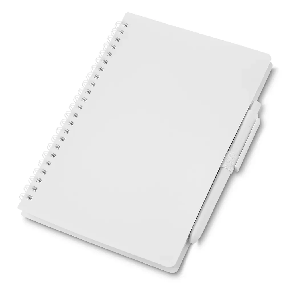 Caderno A5 Capa em PP com caneta