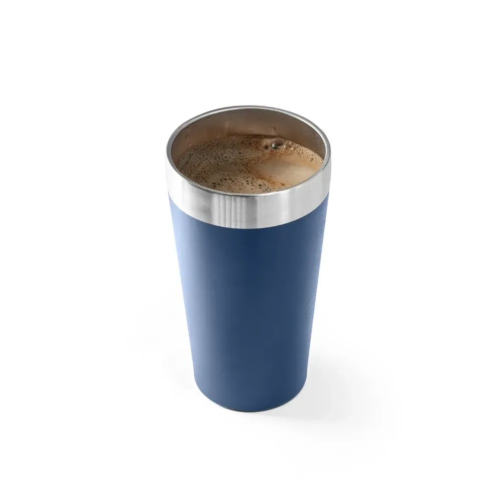 HALPERT. Copo de viagem em aço inox térmico, com parede dupla isolada a vácuo 540 mL