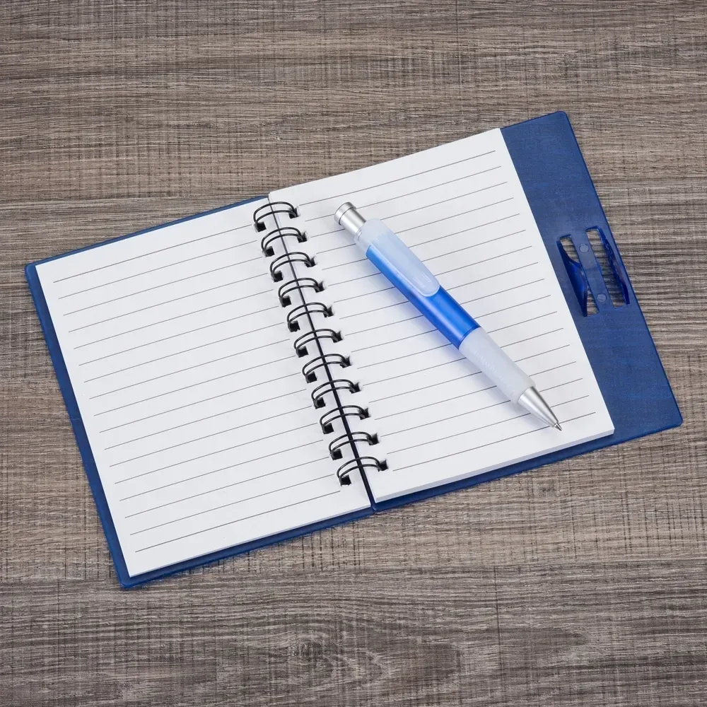 Caderno Plástico com Caneta