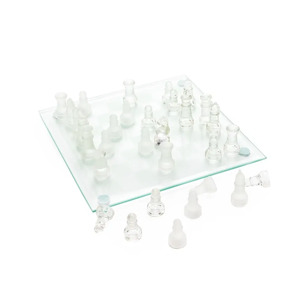 Jogo de Xadrez de Vidro