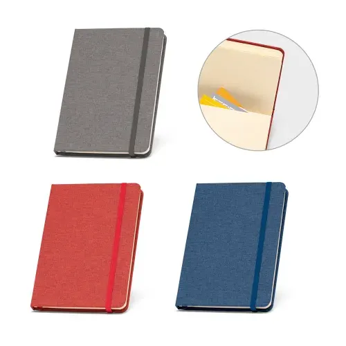 BOYD II. Caderno A5 de capa dura em PET 100% reciclado com 192 páginas pautadas