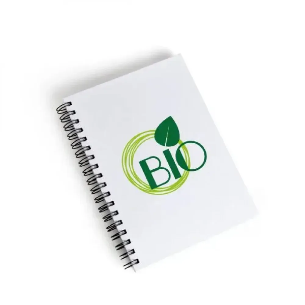 CADERNO PAUTADO COM WIRE-O - BRANCO - 23,5X18CM - 100 FLS