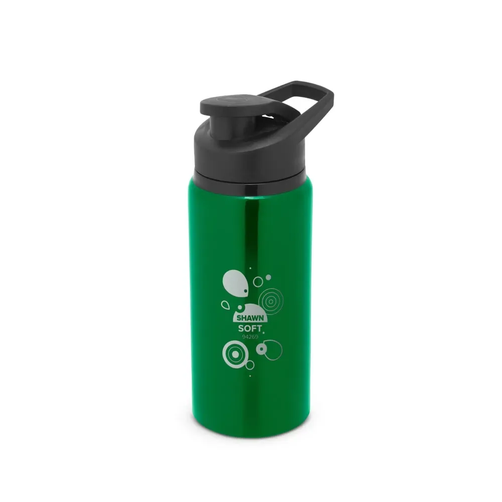 SHAWN. Squeeze esportiva em alumínio 100% reciclado com parede simples 660 mL