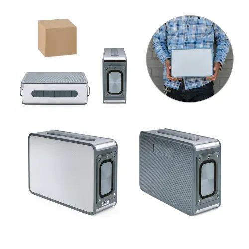 JOUNCER. Caixa de som em ABS 100% reciclado com microfone incorporado 5 200 mAh