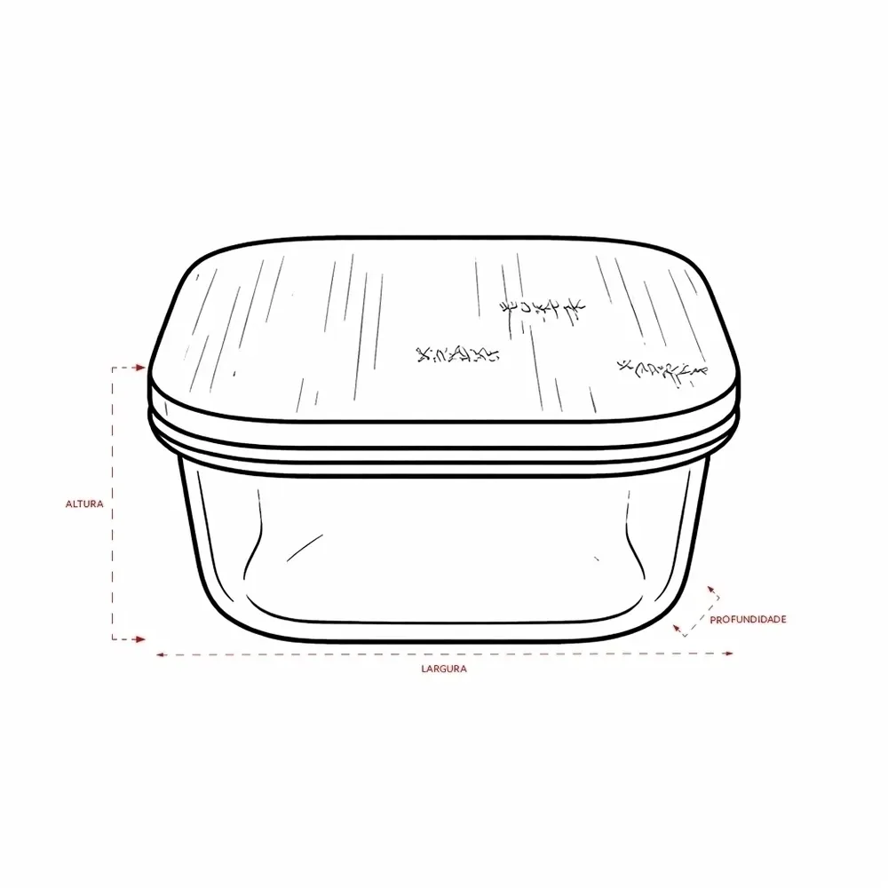 Marmita Vidro 650ml