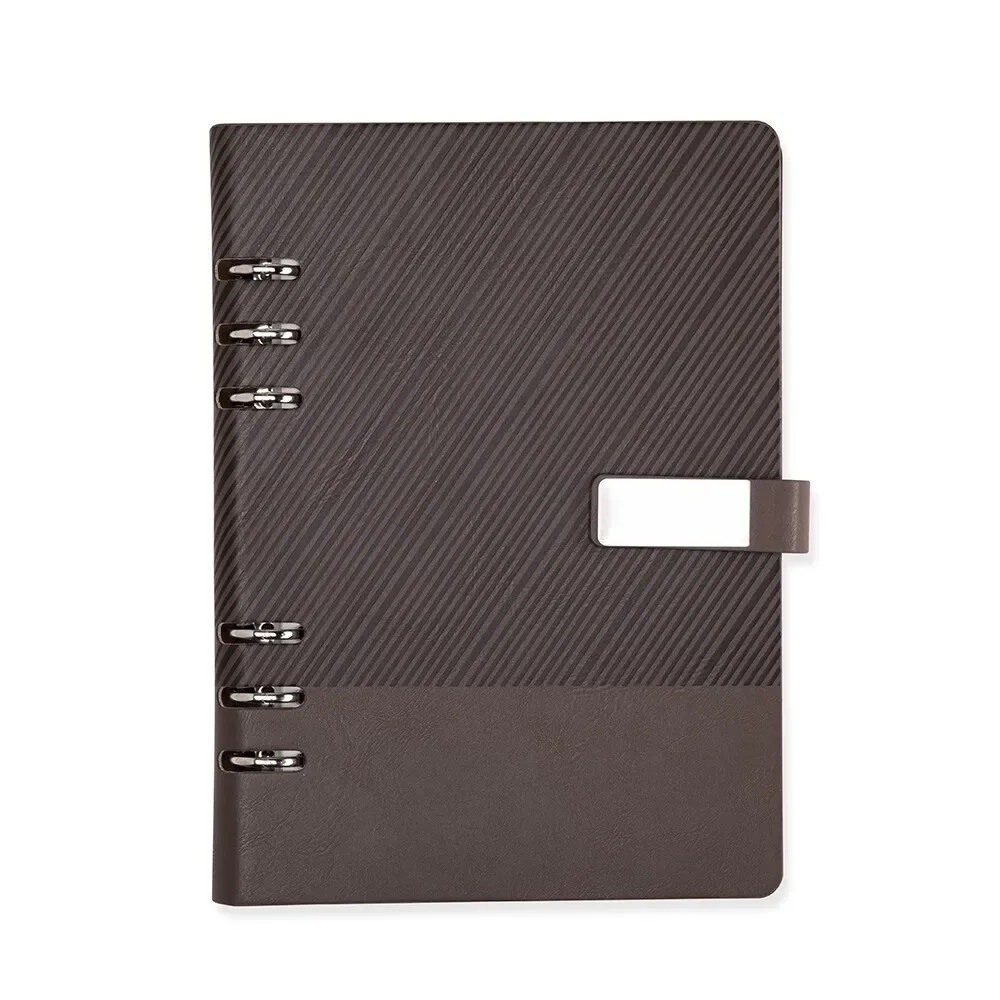 Caderno Fichário Couro Sintético