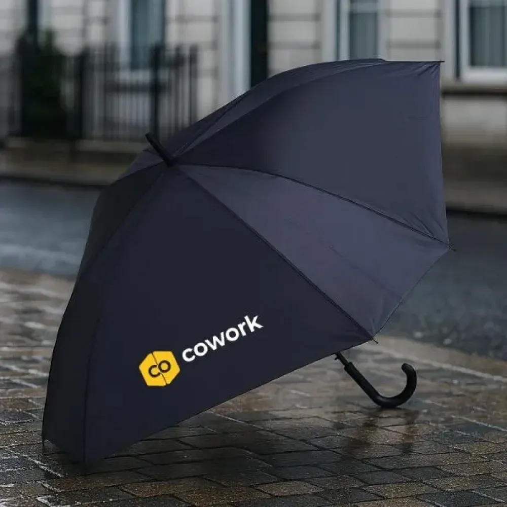 GUARDA CHUVA QUADRADO PRETO - 92 CM