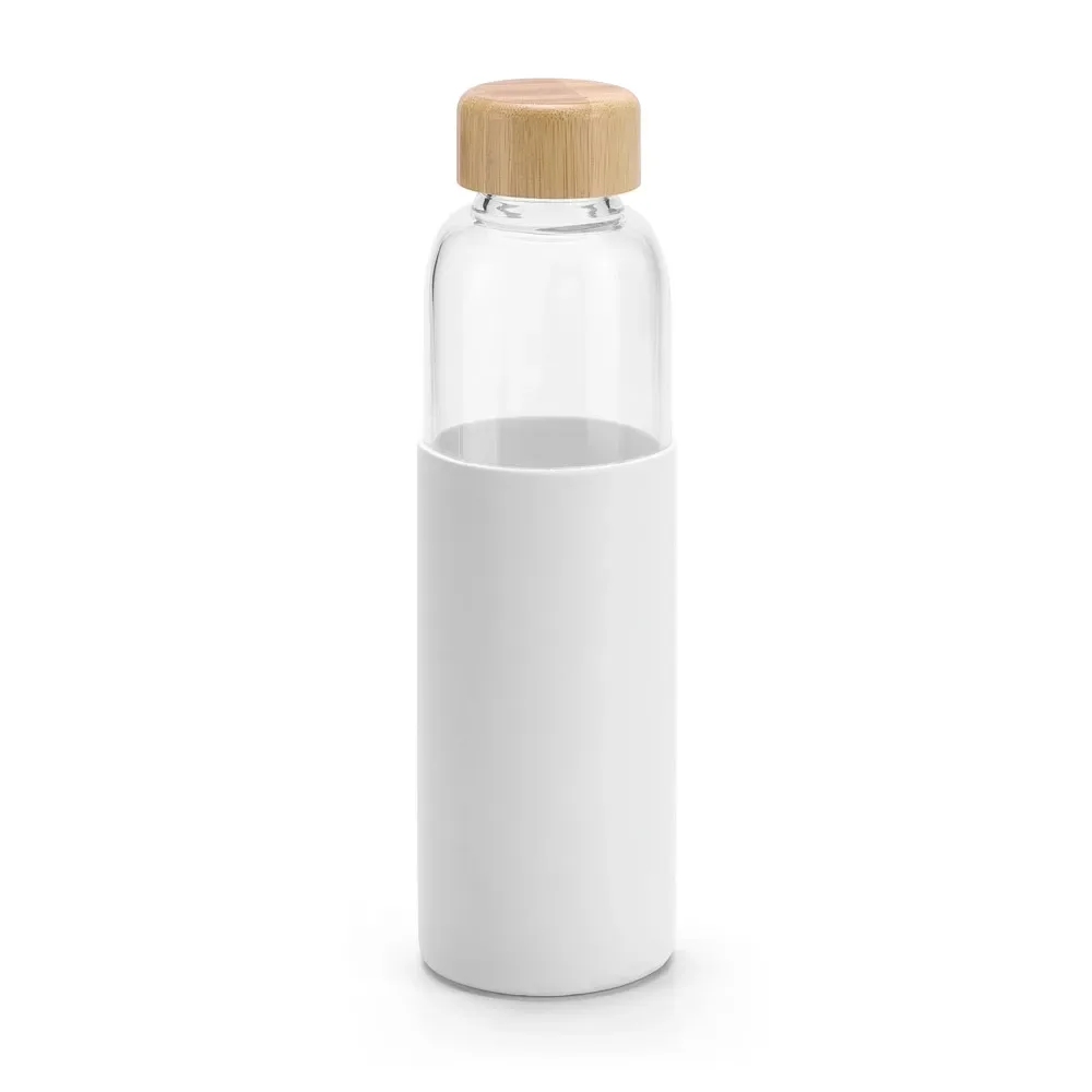 DAKAR. Squeeze em vidro borossilicato com tampa em bambu 600 mL