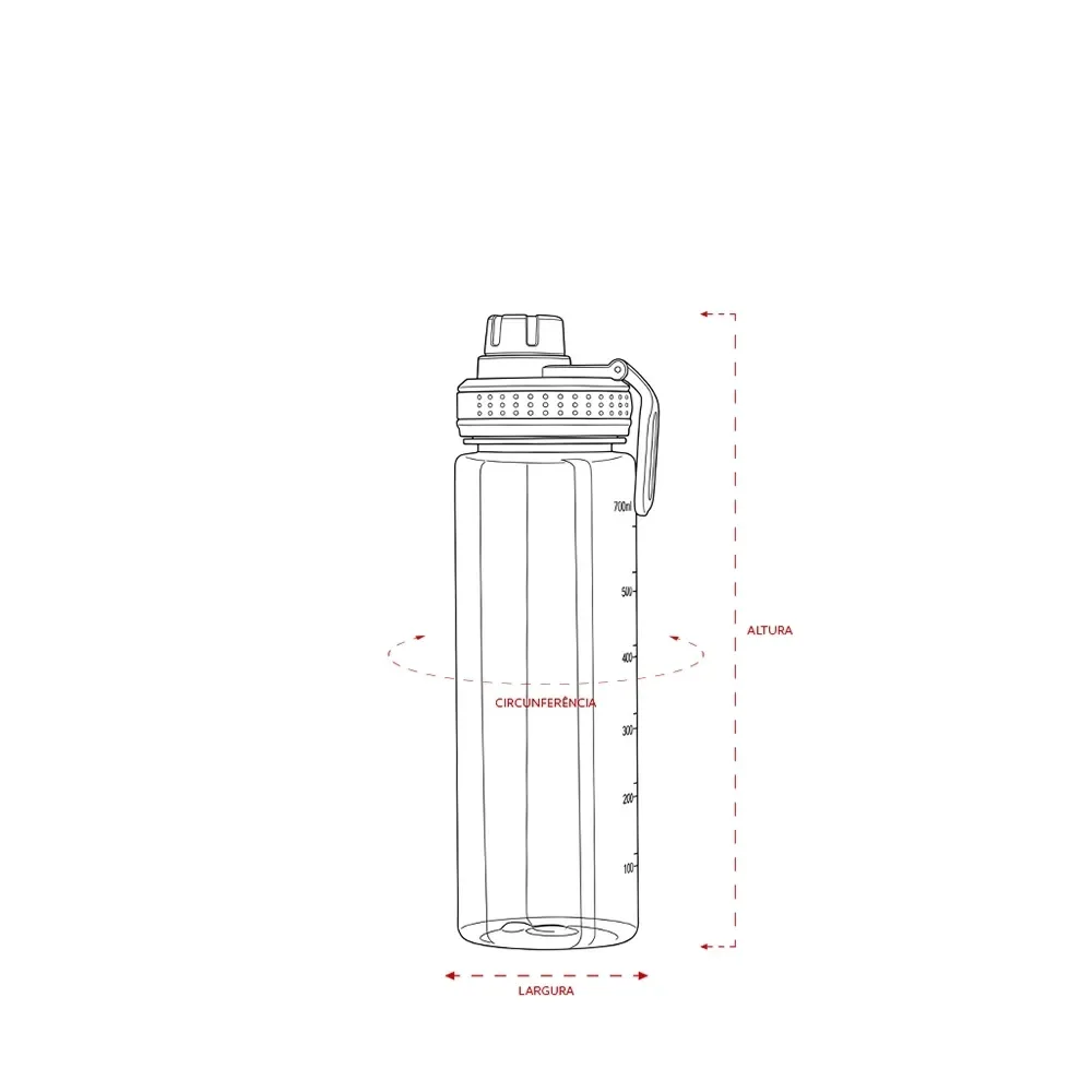 Garrafa Plástica 750ml