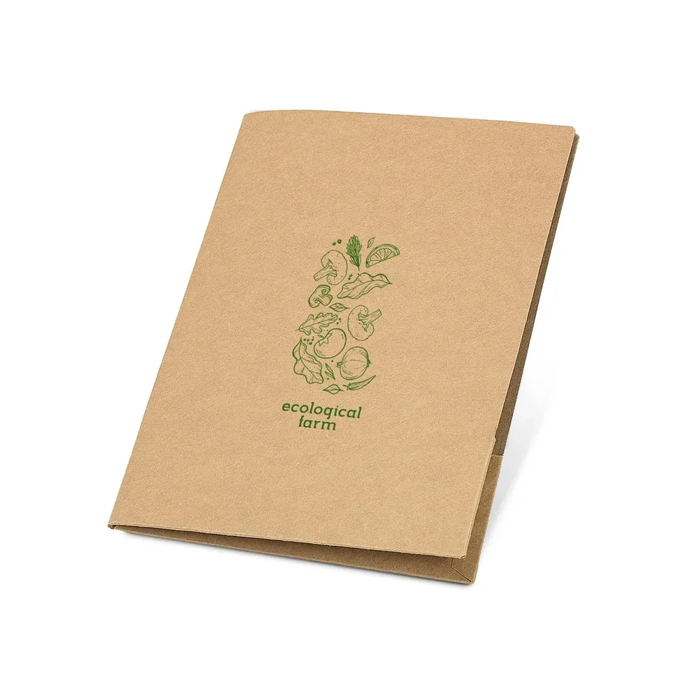 PUZO. Pasta porta-documentos A4 em papel 100% reciclado (400 g/m²)
