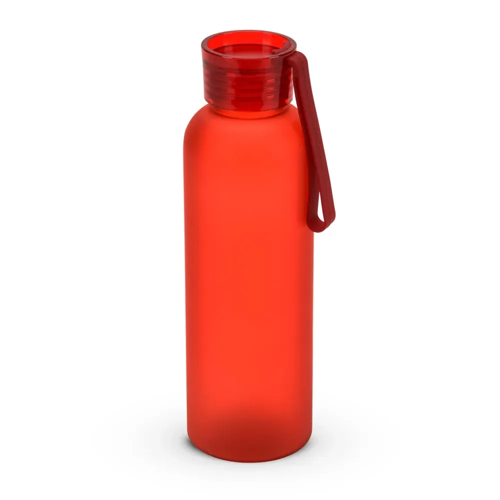 CARGNIN. Squeeze esportiva em PET 100% reciclado, com acabamento fosco 600 mL