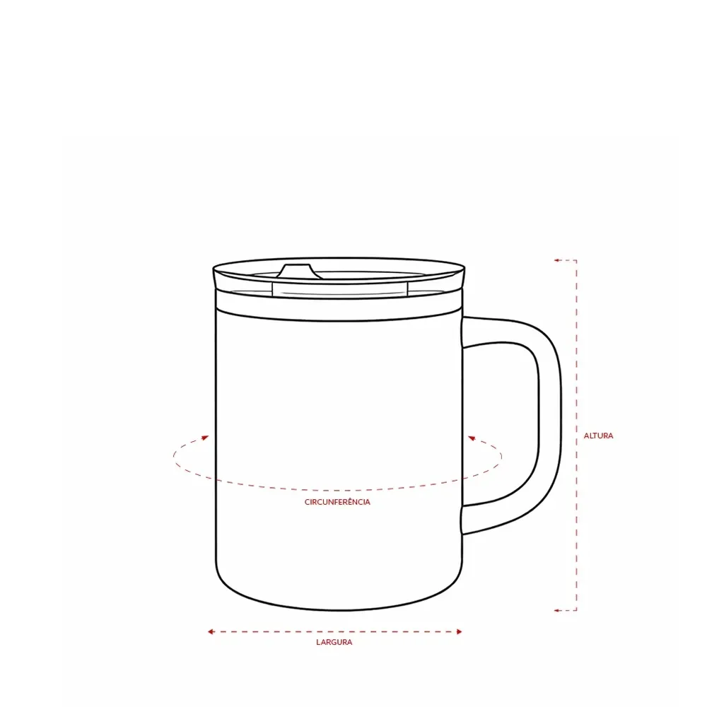 Caneca Parede Dupla 450ml