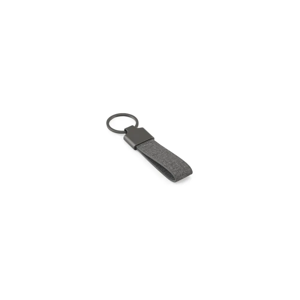 RAVEN. Chaveiro em metal e pet 30% reciclado