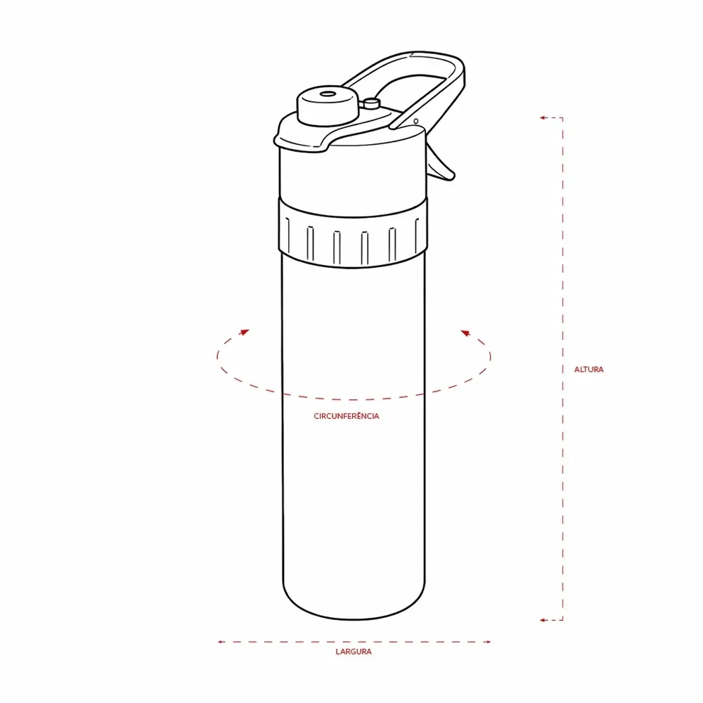 Squeeze Borrifador Plástico 650ml