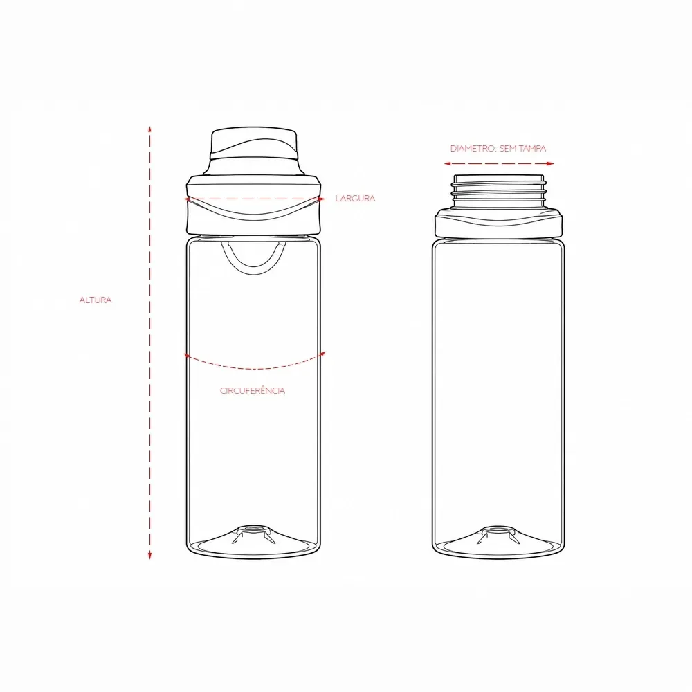 Garrafa Plástica 700ml