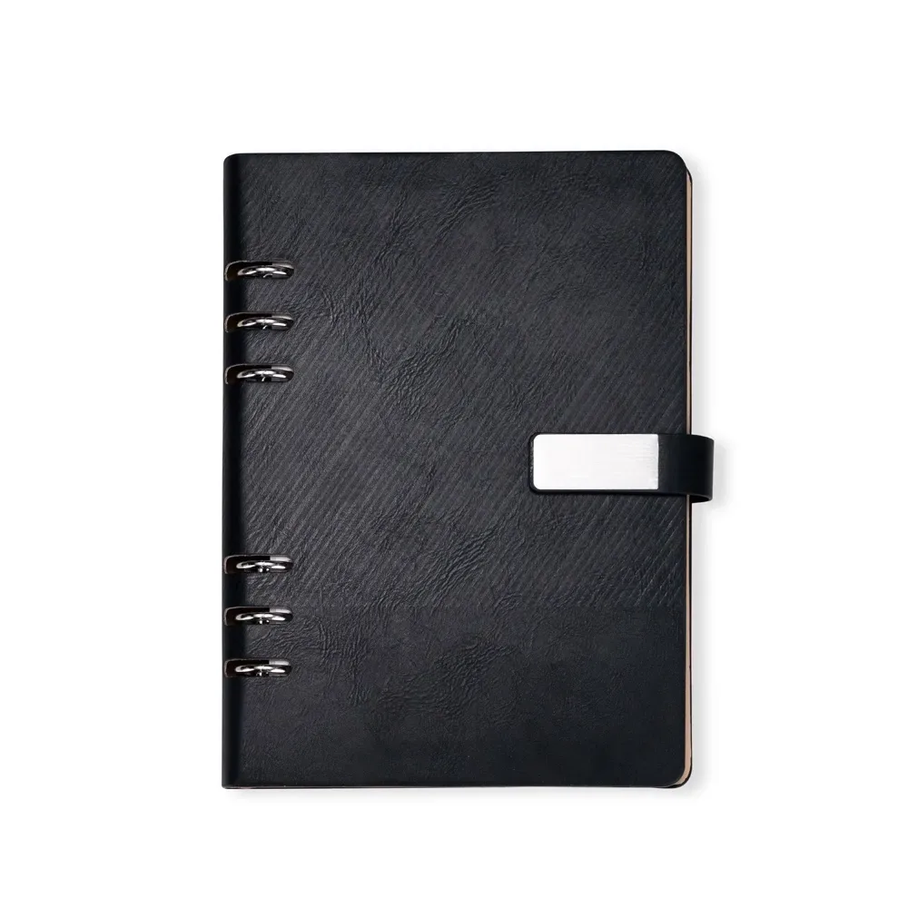 Caderno Fichário Couro Sintético