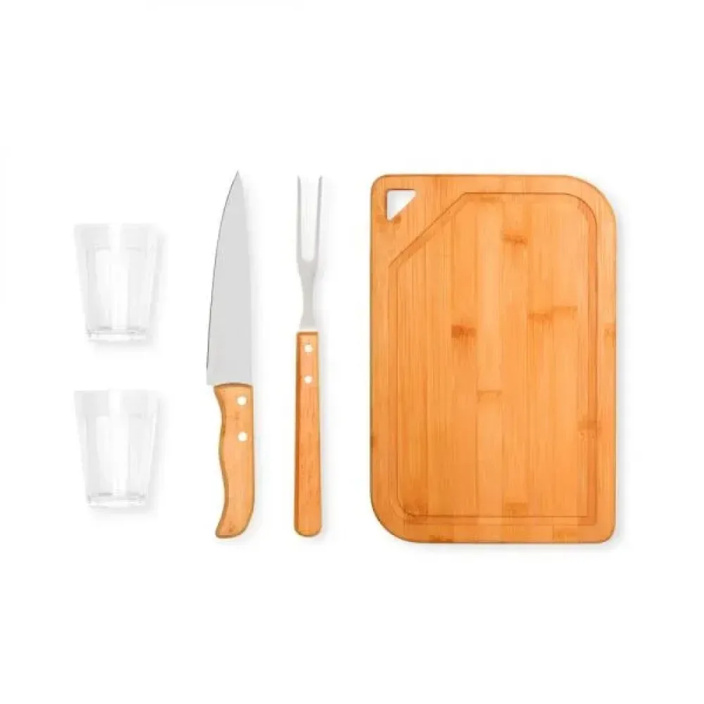 KIT PARA CHURRASCO E CERVEJA - 5 PÇS