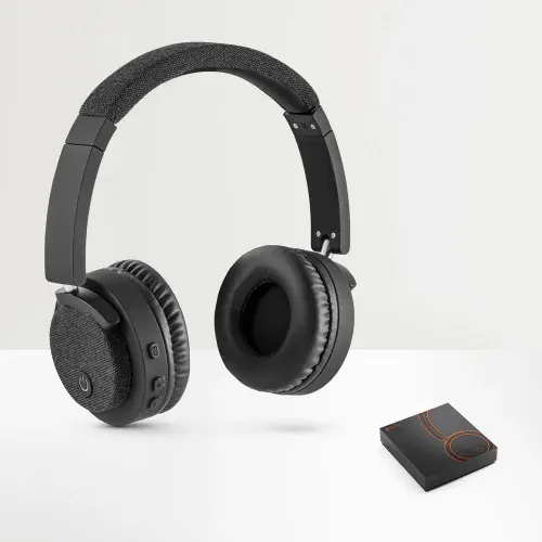 BEATDRUM. Fones de ouvido sem fios em ABS e tecido com autonomia de 16h