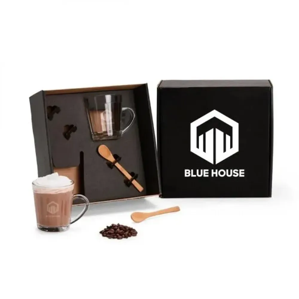 KIT CANECAS COM COLHERES - 4 PÇS