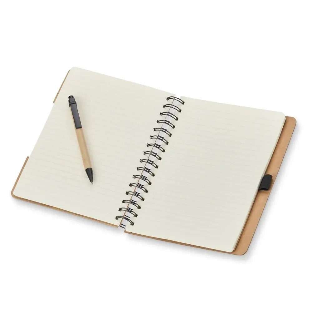 Caderno com Autoadesivos e Caneta
