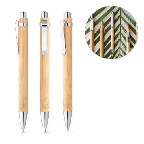 HERA. Esferográfica em bambu com escrita em azul