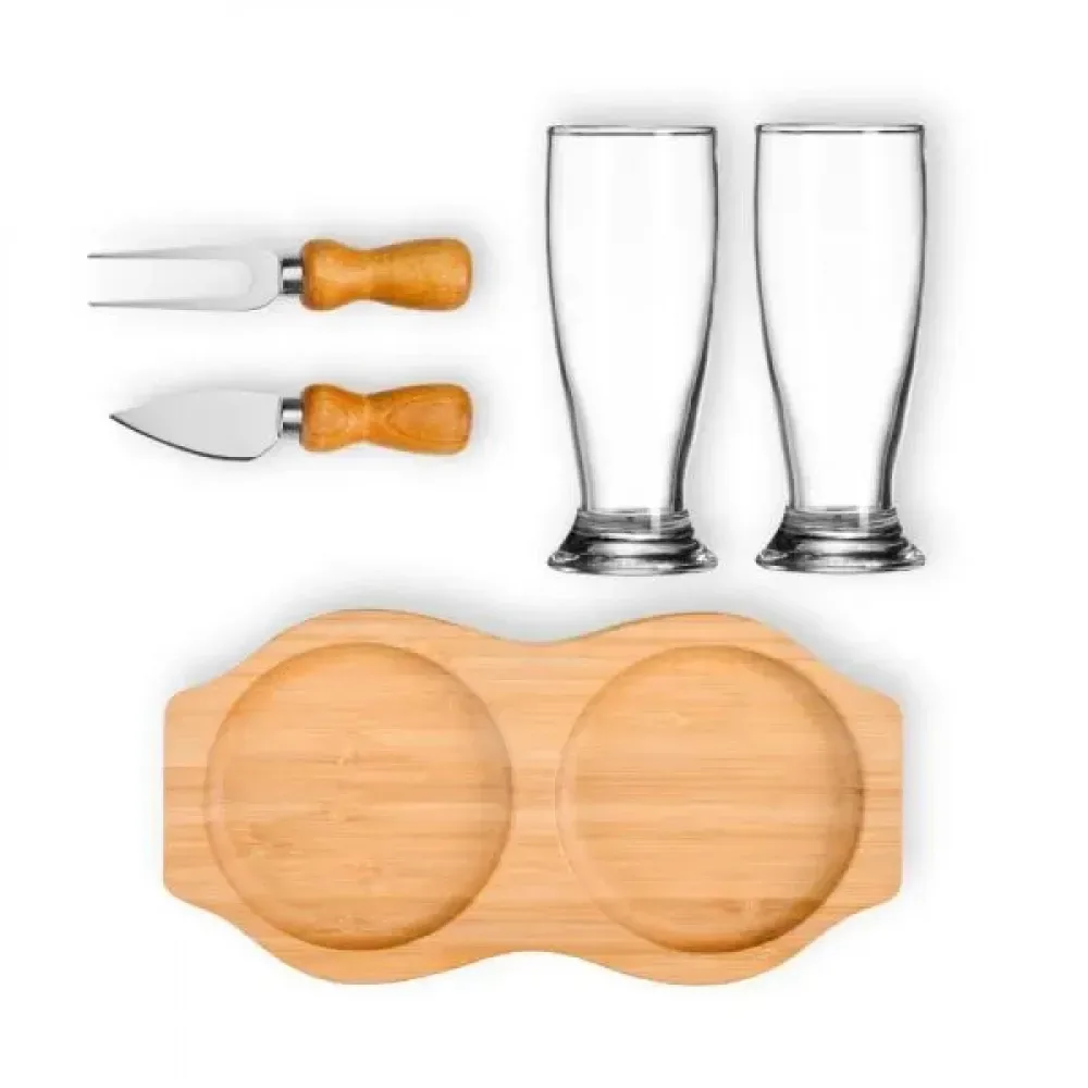 KIT PETISCO E CERVEJA - 5 PÇS