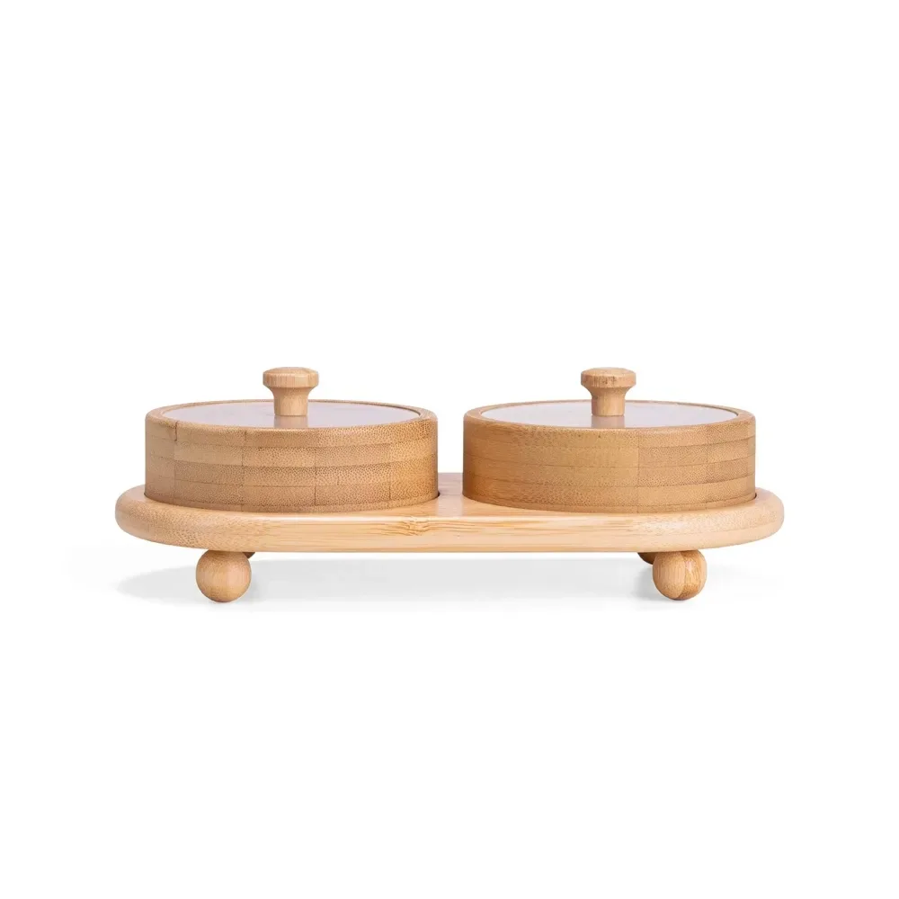 Conjunto Potes Bambu 2 Peças