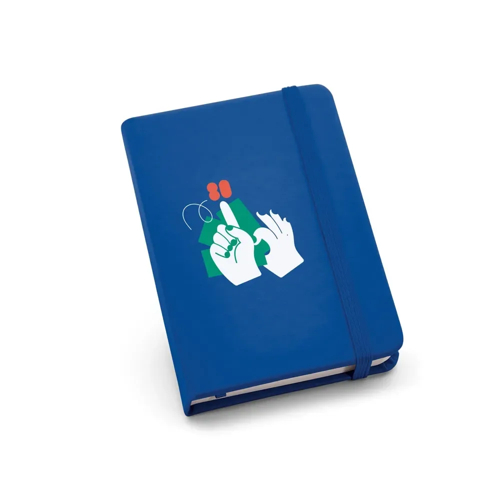 MEYER. Caderno de bolso em c.sintético com páginas lisas