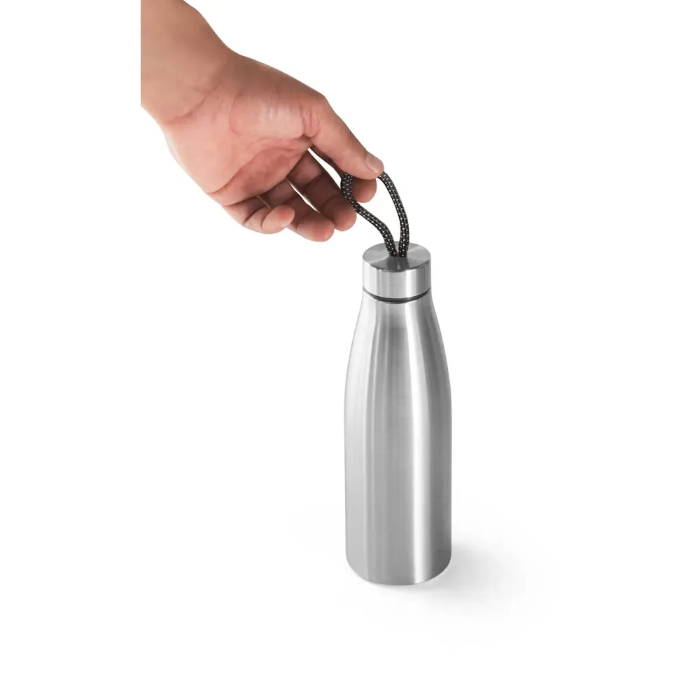 MORGAN. Squeeze em aço inox 90% reciclado, de parede simples 710 mL