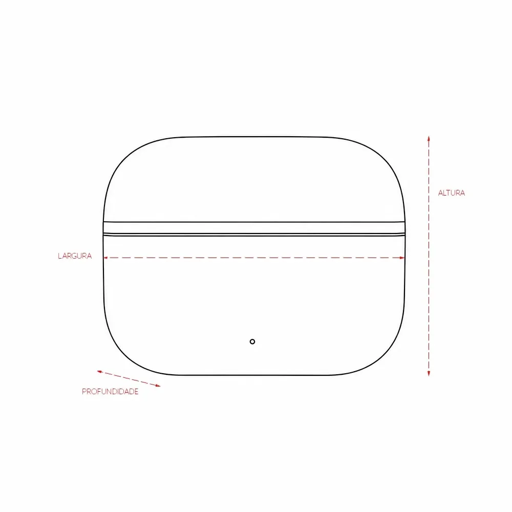 Fone de Ouvido Bluetooth com Case Carregador